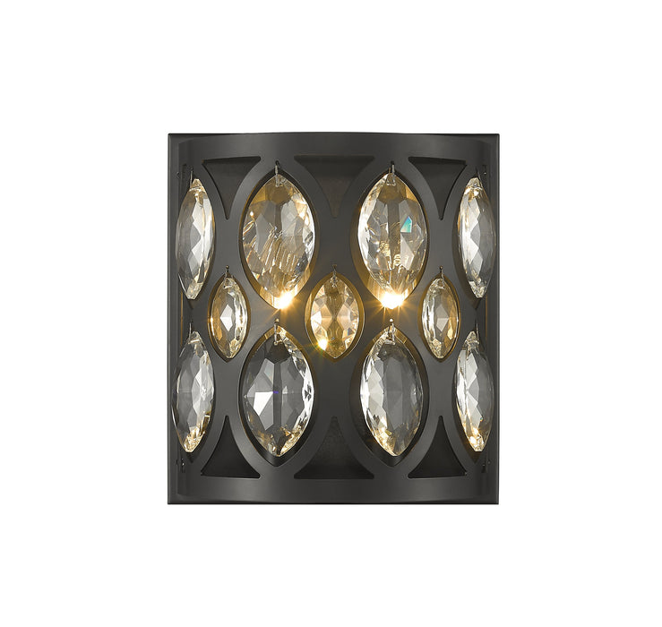 Wall Sconce Z-Lite 6010-2S-MB Matte Black Dealey 2 Light Wall Sconce Z-Lite