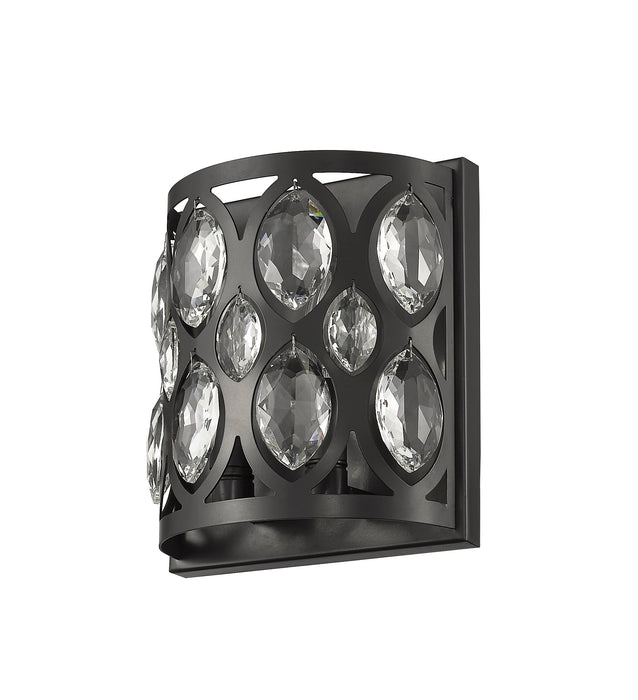 Wall Sconce Z-Lite 6010-2S-MB Matte Black Dealey 2 Light Wall Sconce Z-Lite