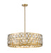 Chandelier Z-Lite 6010-30HB Heirloom Brass Dealey 8 Light Chandelier Z-Lite