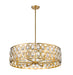 Chandelier Z-Lite 6010-30HB Heirloom Brass Dealey 8 Light Chandelier Z-Lite