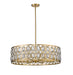 Chandelier Z-Lite 6010-30HB Heirloom Brass Dealey 8 Light Chandelier Z-Lite