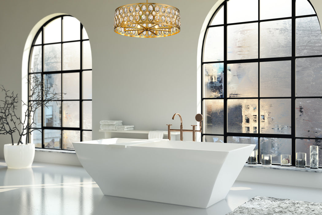 Chandelier Z-Lite 6010-30HB Heirloom Brass Dealey 8 Light Chandelier Z-Lite