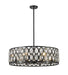 Chandelier Z-Lite 6010-30MB Matte Black Dealey 8 Light Chandelier Z-Lite