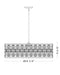 Chandelier Z-Lite 6010-30MB Matte Black Dealey 8 Light Chandelier Z-Lite