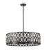 Chandelier Z-Lite 6010-30MB Matte Black Dealey 8 Light Chandelier Z-Lite