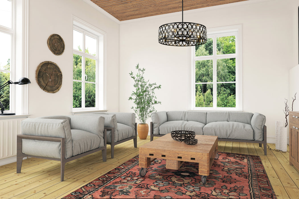 Chandelier Z-Lite 6010-30MB Matte Black Dealey 8 Light Chandelier Z-Lite