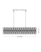 Linear Chandelier Z-Lite 6010-42MB Matte Black Dealey 7 Light Linear Chandelier Z-Lite