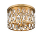 Flush Mount Z-Lite 6010F15HB Heirloom Brass Dealey 4 Light Flush Mount Z-Lite