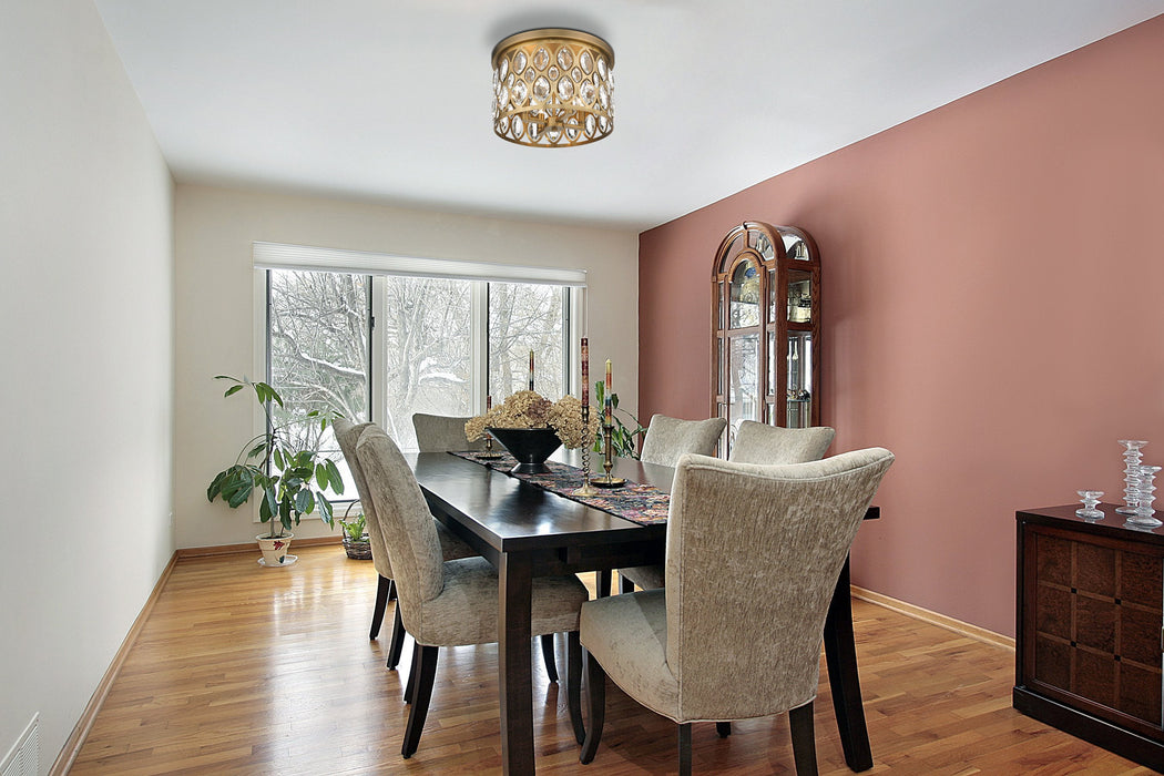 Flush Mount Z-Lite 6010F15HB Heirloom Brass Dealey 4 Light Flush Mount Z-Lite