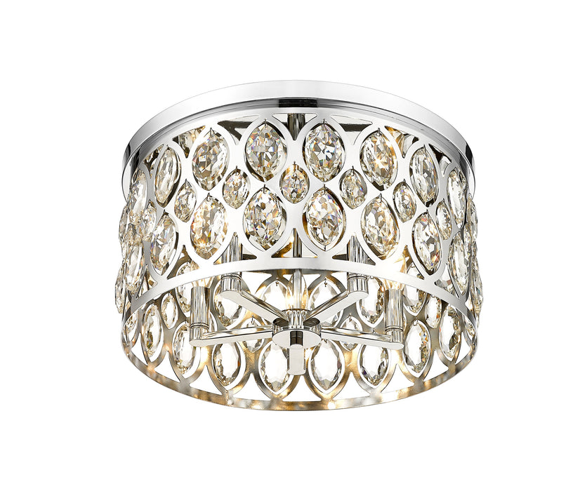 Flush Mount Z-Lite 6010F18CH Chrome Dealey 5 Light Flush Mount Z-Lite