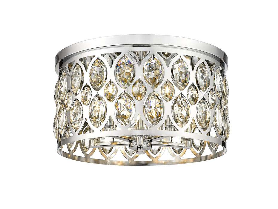 Flush Mount Z-Lite 6010F18CH Chrome Dealey 5 Light Flush Mount Z-Lite