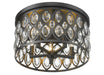 Flush Mount Z-Lite 6010F18MB Matte Black Dealey 5 Light Flush Mount Z-Lite