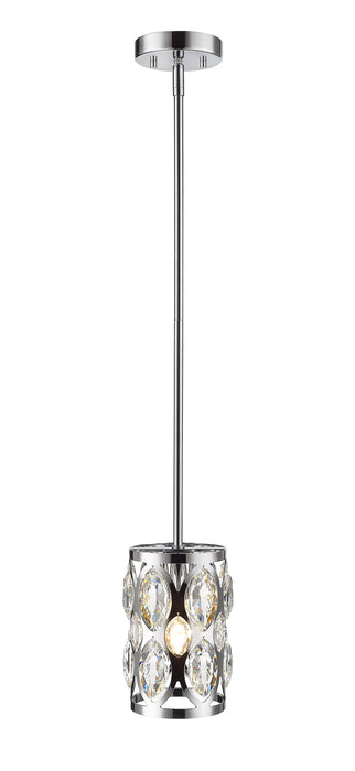 Pendant Z-Lite 6010MP-CH Chrome Dealey 1 Light Pendant Z-Lite