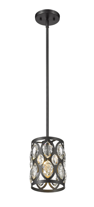Pendant Z-Lite 6010MP-MB Matte Black Dealey 1 Light Pendant Z-Lite