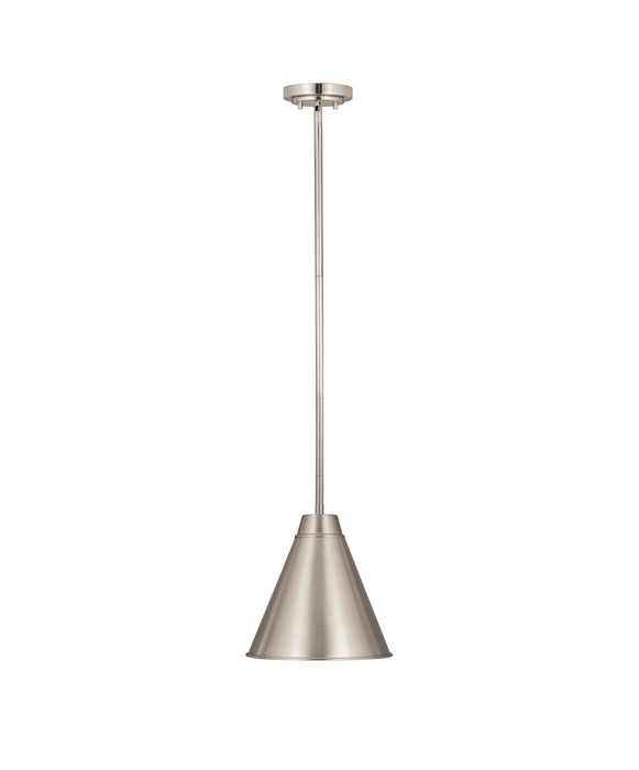 Pendant Z-Lite 6011P12-BN Brushed Nickel Eaton 1 Light Pendant Z-Lite