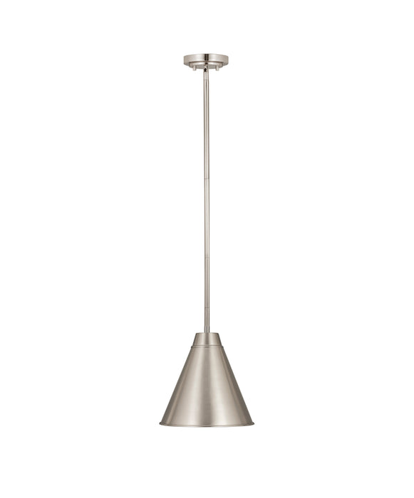 Pendant Z-Lite 6011P12-BN Brushed Nickel Eaton 1 Light Pendant Z-Lite