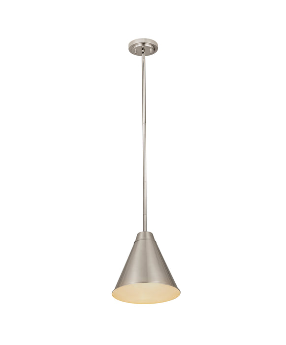 Pendant Z-Lite 6011P12-BN Brushed Nickel Eaton 1 Light Pendant Z-Lite