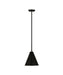Pendant Z-Lite 6011P12-MB Matte Black Eaton 1 Light Pendant Z-Lite