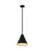 Pendant Z-Lite 6011P12-MB Matte Black Eaton 1 Light Pendant Z-Lite