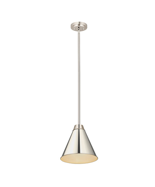 Pendant Z-Lite 6011P12-PN Polished Nickel Eaton 1 Light Pendant Z-Lite