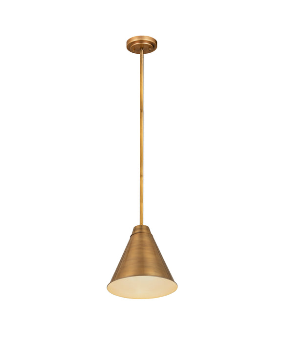 Pendant Z-Lite 6011P12-RB Rubbed Brass Eaton 1 Light Pendant Z-Lite