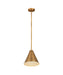Pendant Z-Lite 6011P12-RB Rubbed Brass Eaton 1 Light Pendant Z-Lite