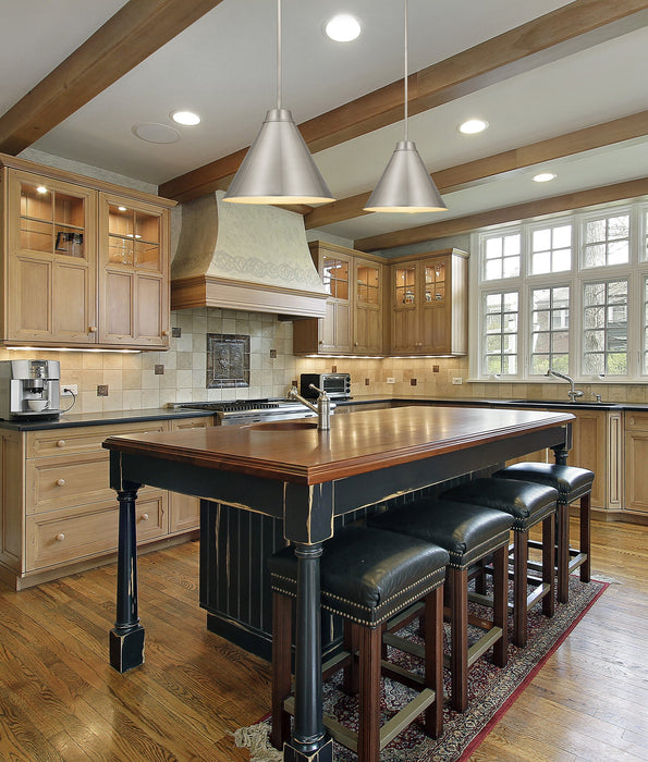 Pendant Z-Lite 6011P18-BN Brushed Nickel Eaton 1 Light Pendant Z-Lite