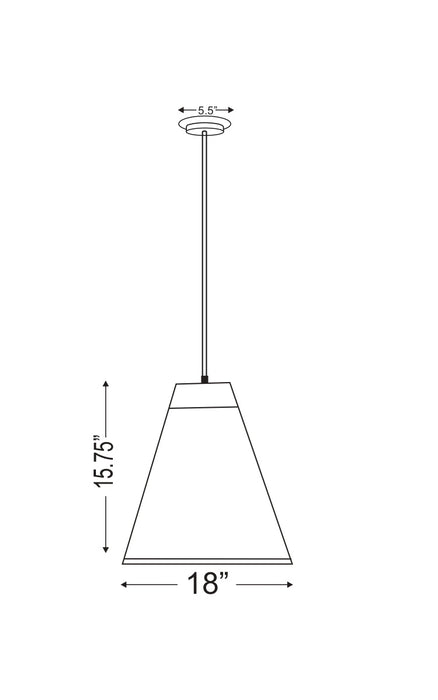 Pendant Z-Lite 6011P18-MB Matte Black Eaton 1 Light Pendant Z-Lite