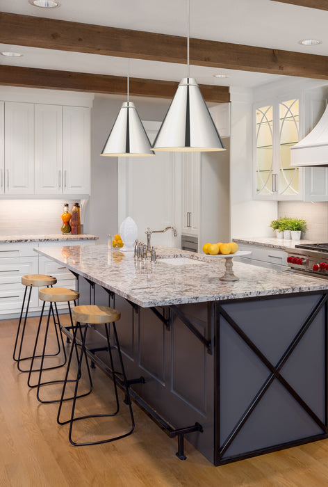 Pendant Z-Lite 6011P24-PN Polished Nickel Eaton 1 Light Pendant Z-Lite