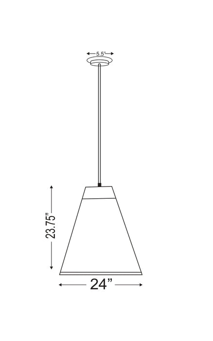 Pendant Z-Lite 6011P24-RB Rubbed Brass Eaton 1 Light Pendant Z-Lite