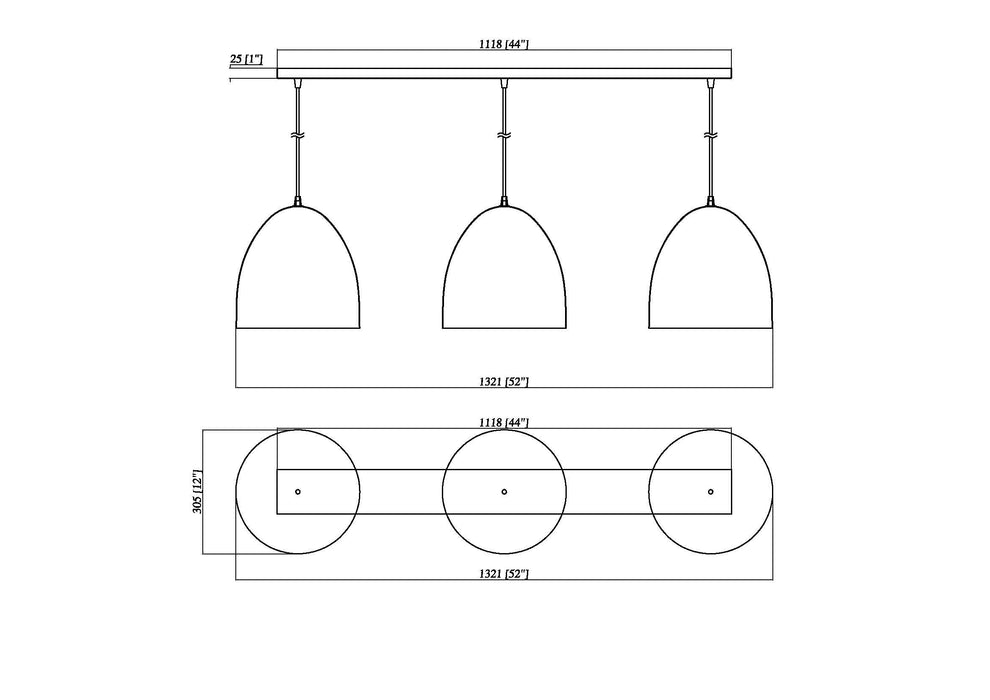 Pendant Z-Lite 6012P12-3L-SBK Satin Black Z-Studio 3 Light Pendant Z-Lite