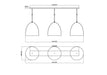 Pendant Z-Lite 6012P12-3L-SWH Satin White Z-Studio 3 Light Pendant Z-Lite