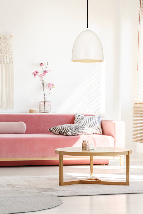 Pendant Z-Lite 6012P12-SWH Satin White Z-Studio 1 Light Pendant Z-Lite