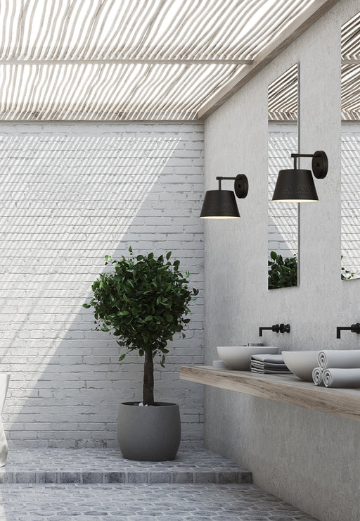 Wall Sconce Z-Lite 6013-1S-MB Matte Black Maddox 1 Light Wall Sconce Z-Lite