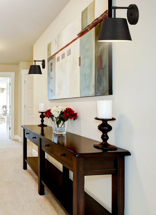 Wall Sconce Z-Lite 6013-1S-MB Matte Black Maddox 1 Light Wall Sconce Z-Lite