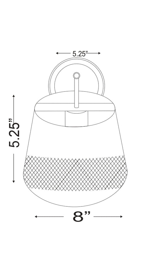 Wall Sconce Z-Lite 6013-1S-RB Rubbed Brass Maddox 1 Light Wall Sconce Z-Lite