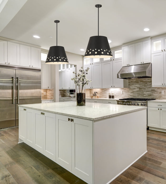 Chandelier Z-Lite 6014-18MB Matte Black Katie 1 Light Chandelier Z-Lite