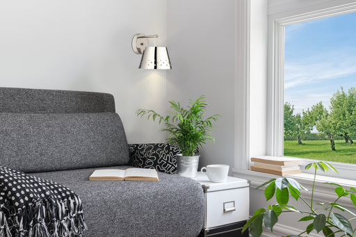 Wall Sconce Z-Lite 6014-1S-PN Polished Nickel Katie 1 Light Wall Sconce Z-Lite