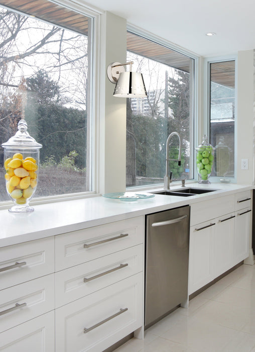 Wall Sconce Z-Lite 6014-1S-PN Polished Nickel Katie 1 Light Wall Sconce Z-Lite