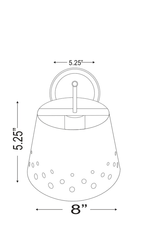 Wall Sconce Z-Lite 6014-1S-RB Rubbed Brass Katie 1 Light Wall Sconce Z-Lite