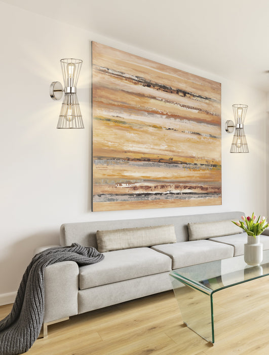 Wall Sconce Z-Lite 6015-2S-PN Polished Nickel Alito 2 Light Wall Sconce Z-Lite