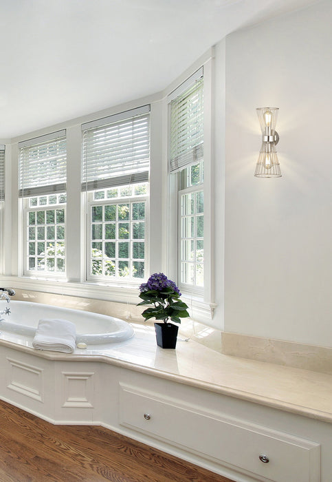 Wall Sconce Z-Lite 6015-2S-PN Polished Nickel Alito 2 Light Wall Sconce Z-Lite