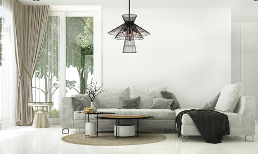 Chandelier Z-Lite 6015-6MB Matte Black Alito 6 Light Chandelier Z-Lite