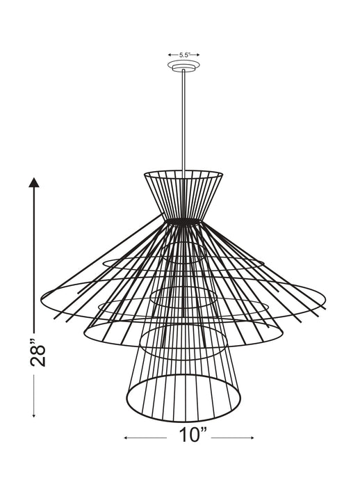 Chandelier Z-Lite 6015-8RB Rubbed Brass Alito 8 Light Chandelier Z-Lite