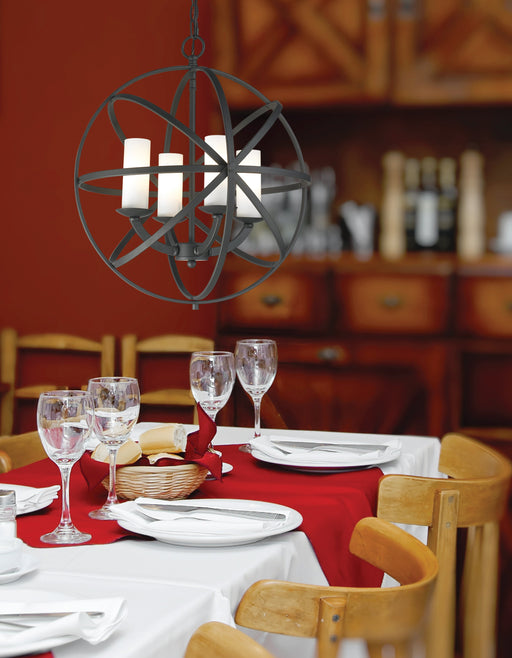 Chandelier Z-Lite 6017-4S-BRZ Bronze Aranya 4 Light Chandelier Z-Lite