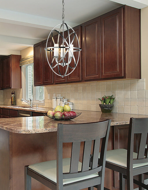 Chandelier Z-Lite 6027-3S-CH Chrome Aranya 3 Light Chandelier Z-Lite