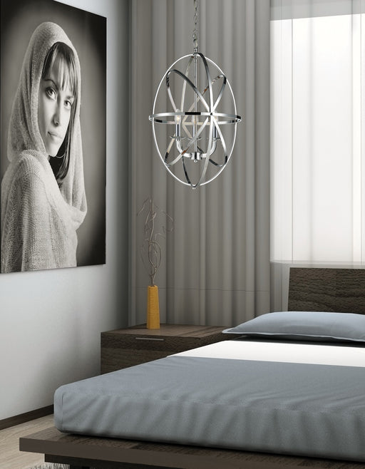 Chandelier Z-Lite 6027-3S-CH Chrome Aranya 3 Light Chandelier Z-Lite