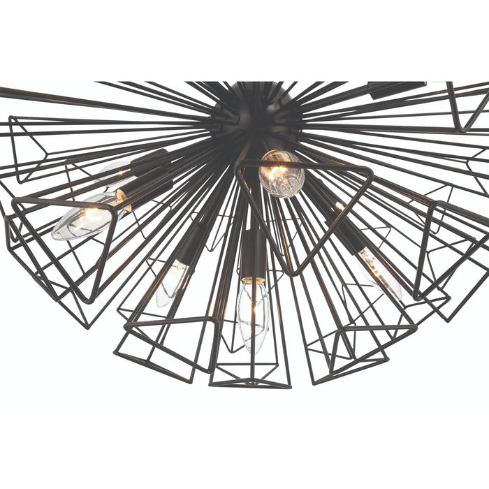 Eurofase 46762-016 Dendelio 30" Matte Black Chandelier