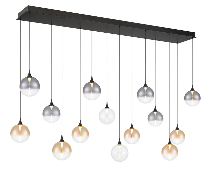 Eurofase 48939-045 Iissa 72" Matte Black LED Chandelier