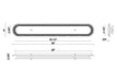 Eurofase 49176-018 Tramore 38" Gold LED Wall Sconce
